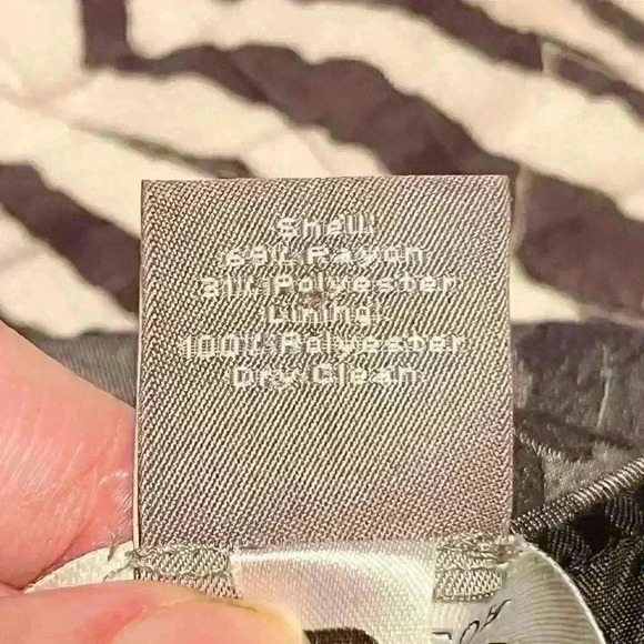 Ann Taylor Womens Skirt Gray Black Fit & Flare Floral Midi Formal Career Size 0P - Picture 6 of 6